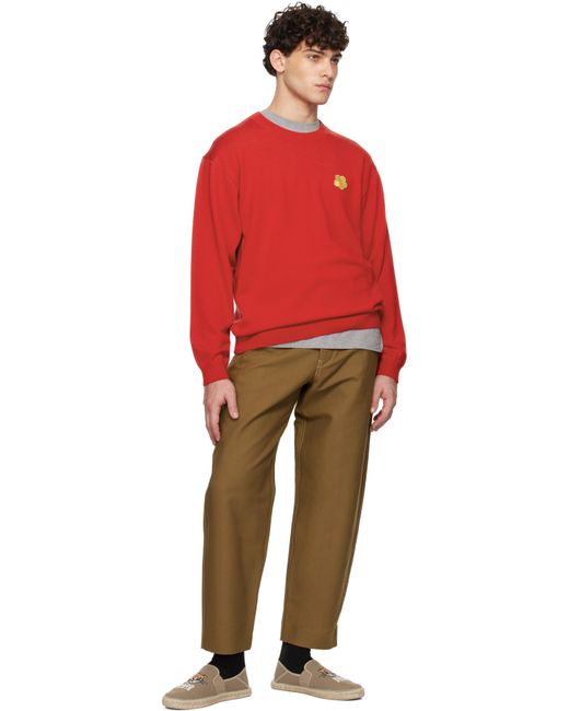 KENZO Red Paris Boke Flower Sweater for men