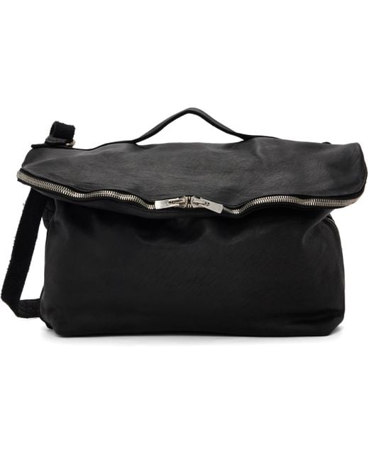 Guidi Black Soft Horse M10 Bag for men