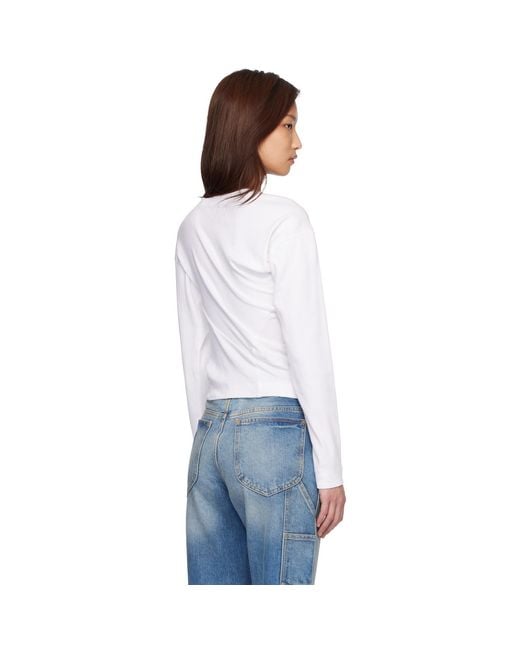 Vivienne Westwood White Long Sleeve Hebo Top