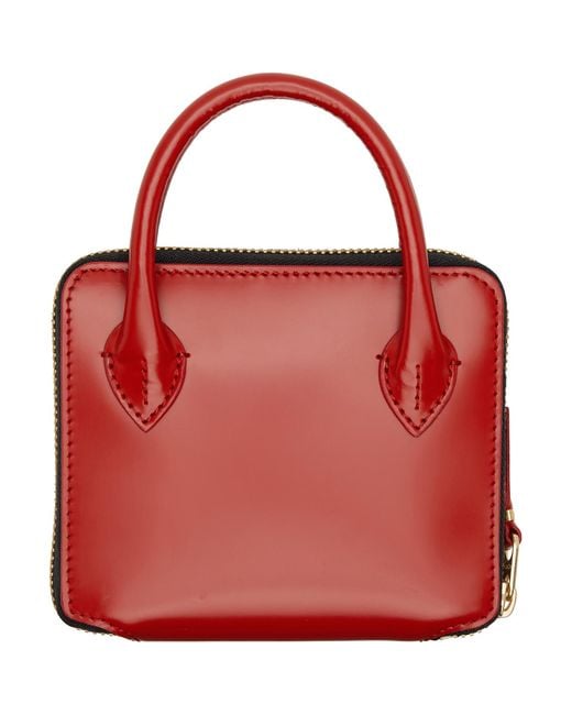 Comme des Garçons Red Handles Medium Zip Wallet