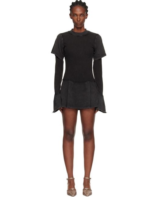 KNWLS Black Bellona Minidress