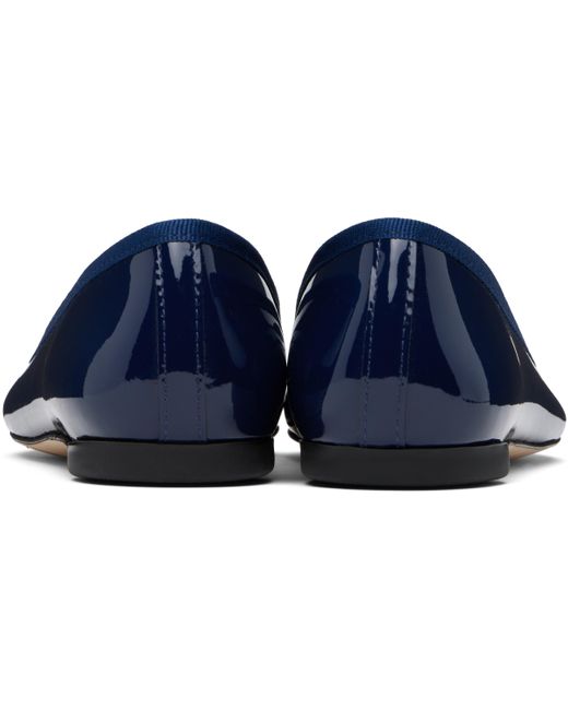 Ballerines Brigitte Bleu Marine À Bout Pointu Repetto en coloris Blue