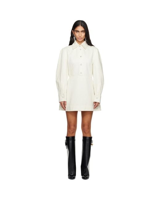 Givenchy Black Cocoon Denim Minidress