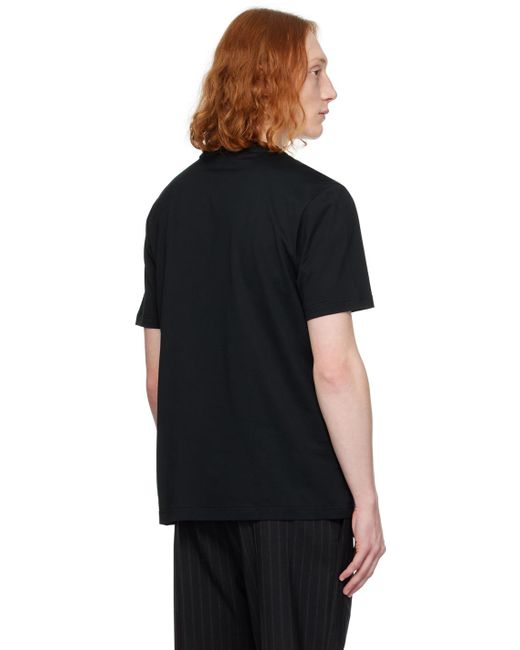 Brioni Black Gassed T-shirt for men