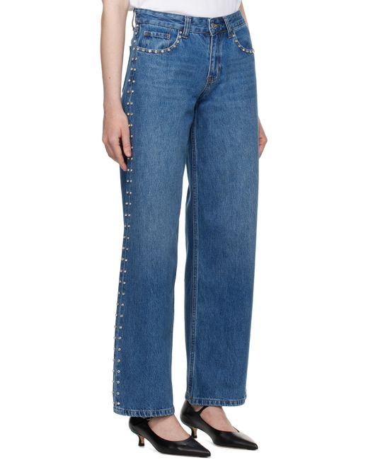 Sandy Liang Blue Updo Jeans