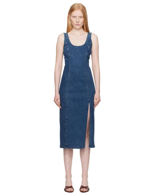 Rag & Bone ネイビー Athena デニム ミディアムワンピース Black