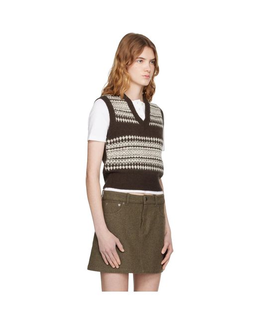 A.P.C. Multicolor Wool Sweater Vest