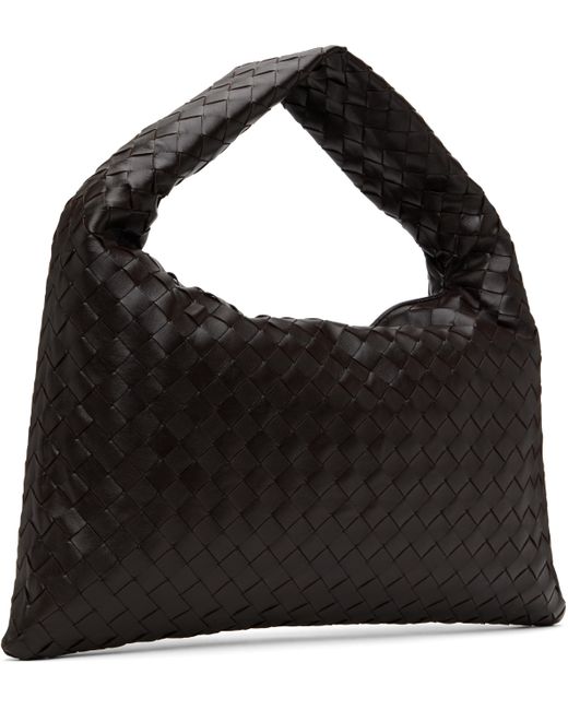 Bottega Veneta ブラウン スモール Hop バッグ Black