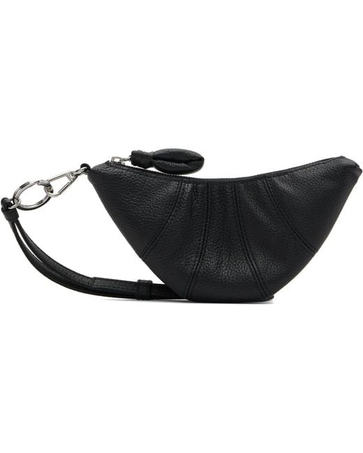 Lemaire Black Cross-body Croissant Coin Pouch for men