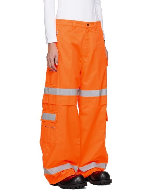 【関税込み】VETEMENTS オレンジ ワーク カーゴパンツ メンズ Vetements オレンジ ワーク カーゴパンツ オレンジ | Lyst