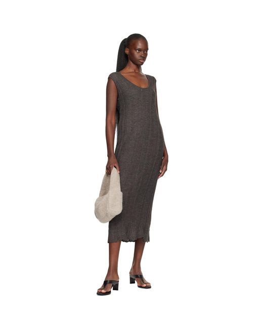 Lauren Manoogian Natural Taupe Knit Baguette Bag
