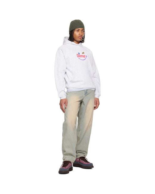 Dime White Winky Hoodie for men