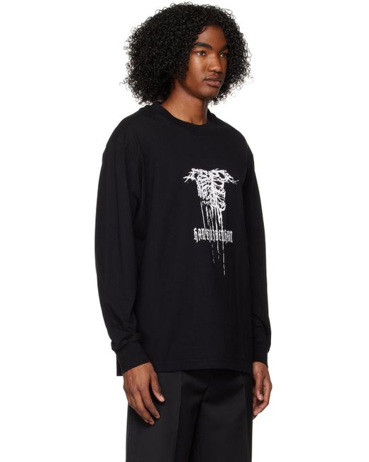 Han Kjobenhavn Black Boxy Long Sleeve T-shirt for men