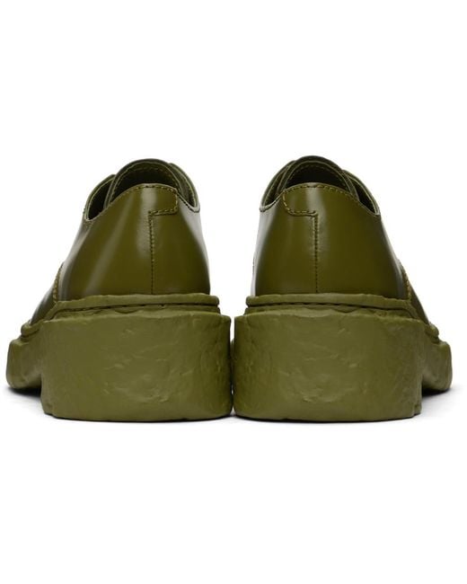 CAMPERLAB Green Vamonos Derbys for men