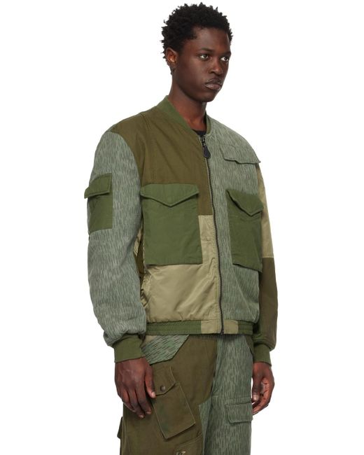 Maharishi Wep Bomber Jacket in Green for Men | Lyst Canada