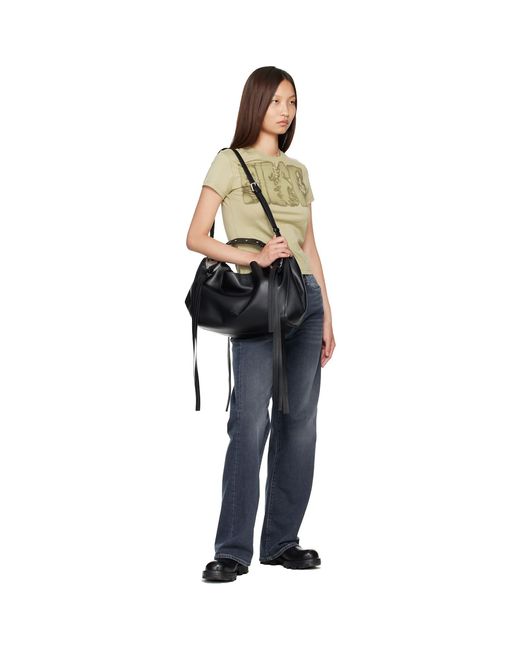 DIESEL Black Knot-D Top Handle Bag