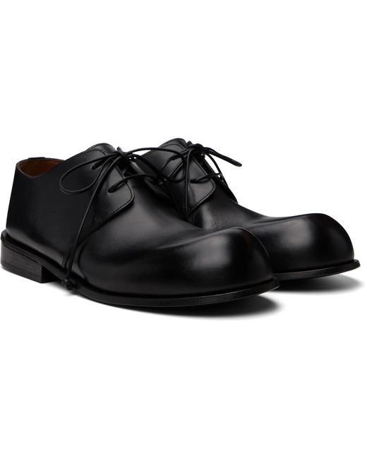 Marsèll Black Muso Leather Oxfords for men