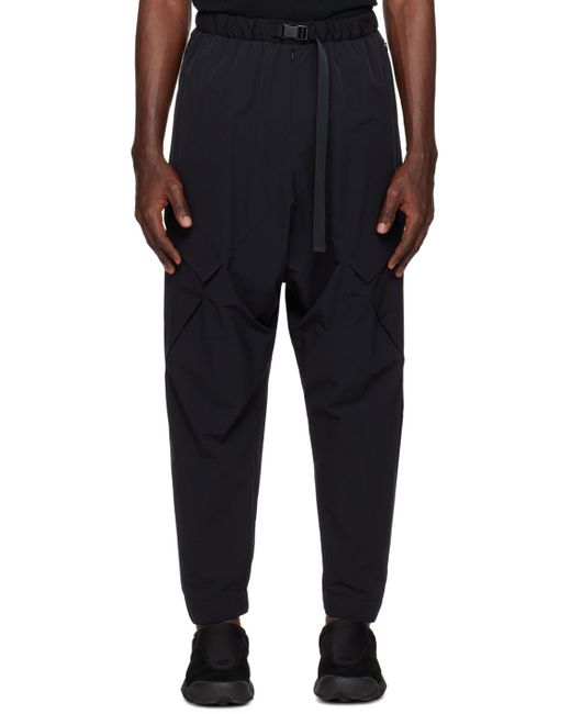 Pantalon cargo noir à taille élastique Fumito Ganryu pour homme en coloris Black