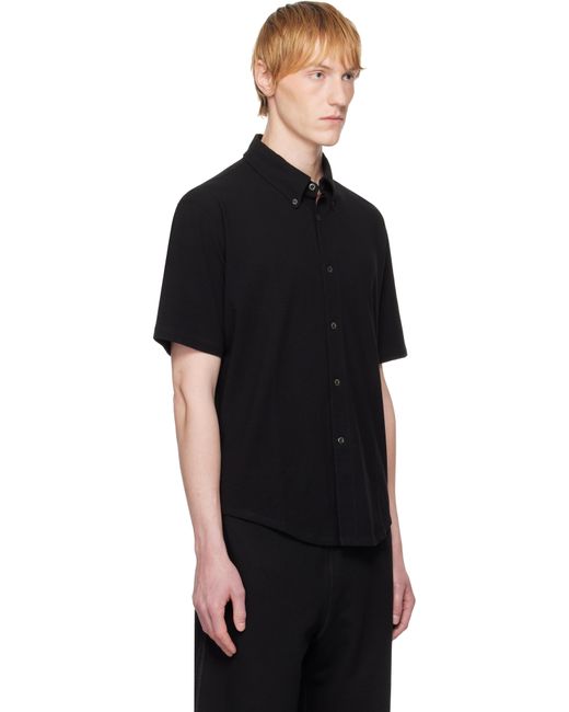 Lady White Co. Black S/S Piqué Button Down Shirt for men
