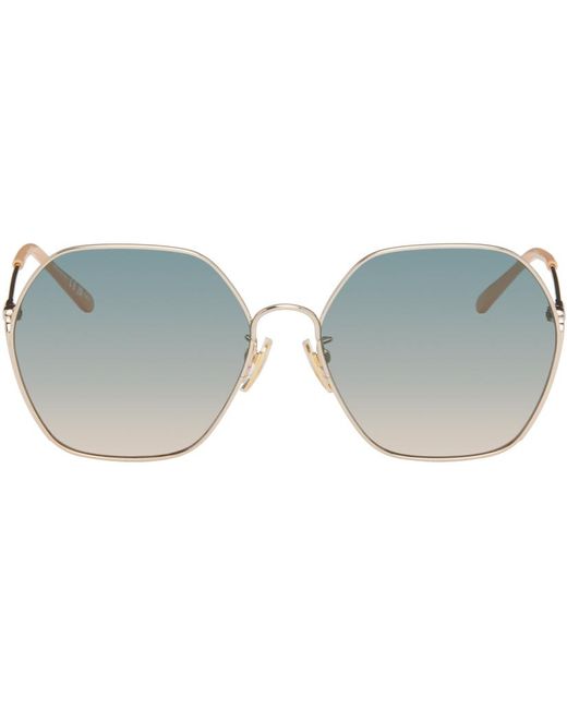 Chloé Black Gold Elys Sunglasses
