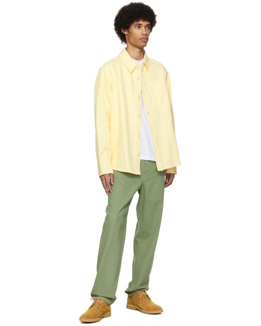 A.P.C. Multicolor . Yellow Basile Brodée Poitrine Denim Shirt for men