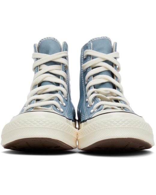 Converse Blue Recycled Canvas Chuck 70 Hi Sneakers | Lyst