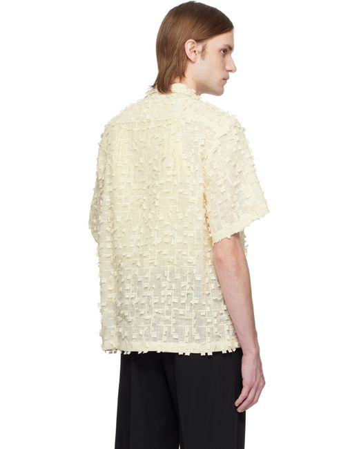 Cmmn Swdn Natural Ted Embroidered Shirt for men
