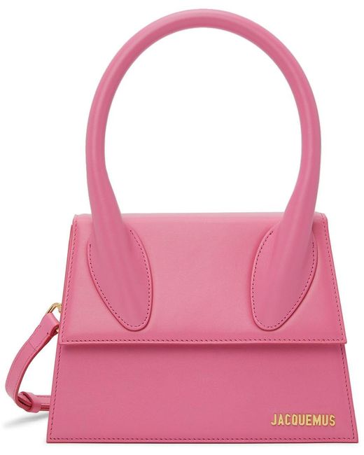 Jacquemus Leather 'le Grand Chiquito' Top Handle Bag in Pink | Lyst Canada