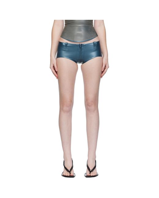 POSTER GIRL Blue Rooney Latex Hotpants Boy Shorts