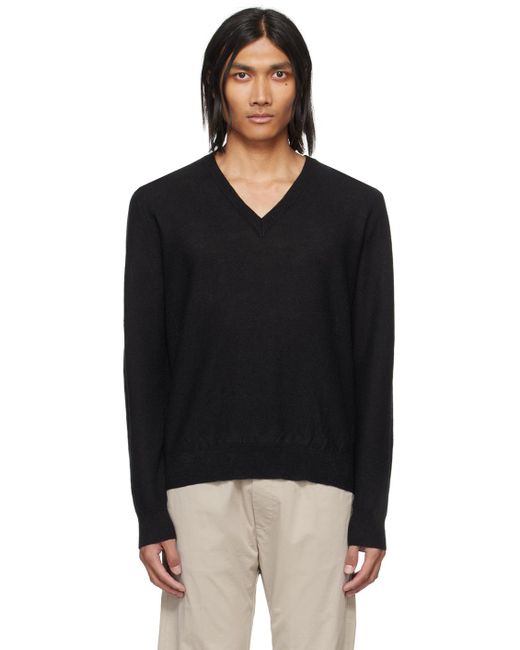 Barena Black V-neck Sweater for men