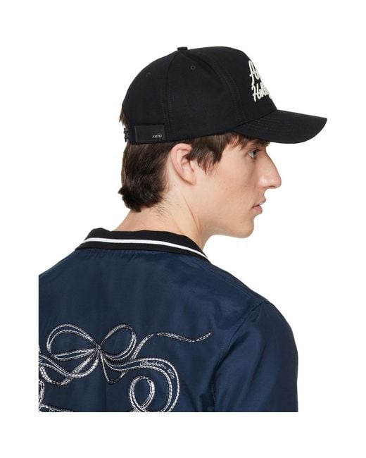 Amiri Blue Hollywood' Canvas Cap for men