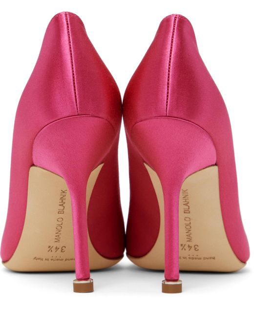 Manolo Blahnik Pink Hangisi Heels