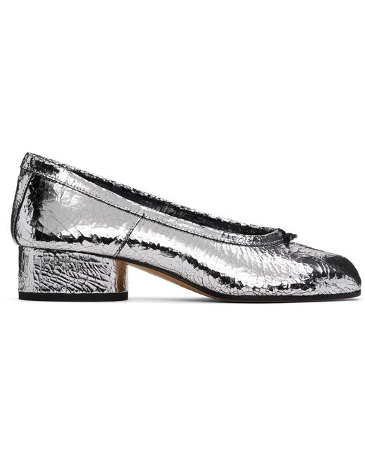 Maison Margiela Black Tabi Cracked Calfskin Broken Mirror Heels