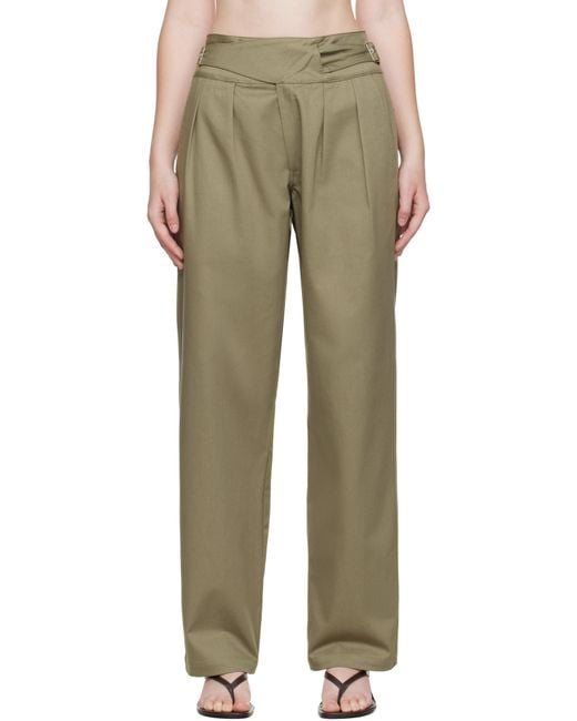 GIMAGUAS Green Khaki Martin Trousers