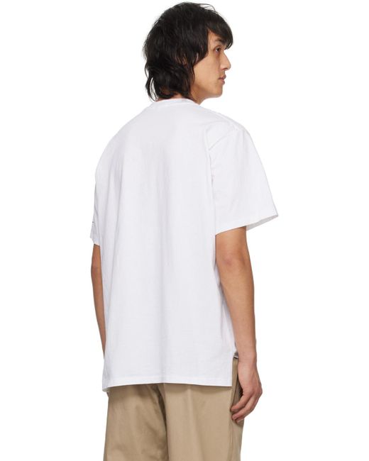Enginee garments t-shirt 'satirical' blanc Engineered Garments pour homme en coloris White