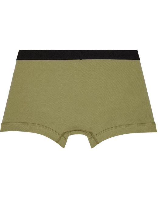 Tom Ford Green Classic Fit Boxer Briefs for men