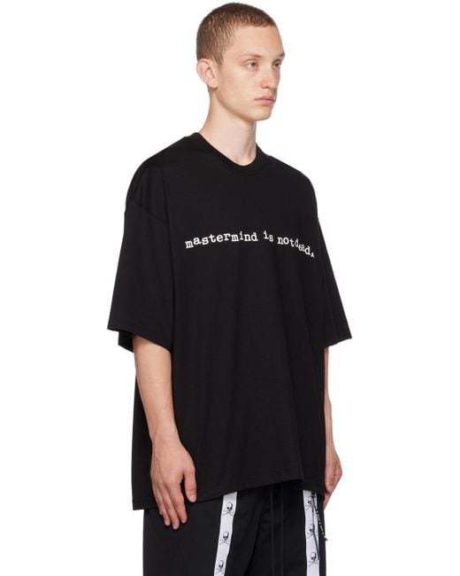Mastermind Japan Black Printed T-shirt for men