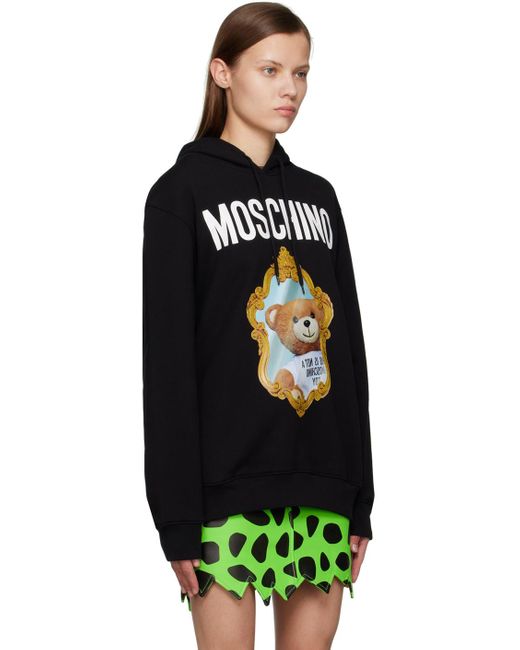 Moschino Black Mirror Teddy Bear Sweatshirt