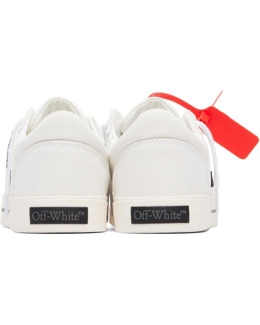 Off-White c/o Virgil Abloh Red Vulcanized Low Canvas Sneakers for men