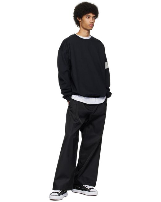 Pantalon noir à plis N. Hoolywood pour homme en coloris Black
