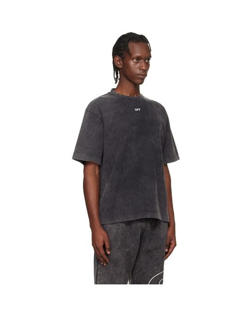 Off-White c/o Virgil Abloh Black 'Off' Stamp Skate T-Shirt for men