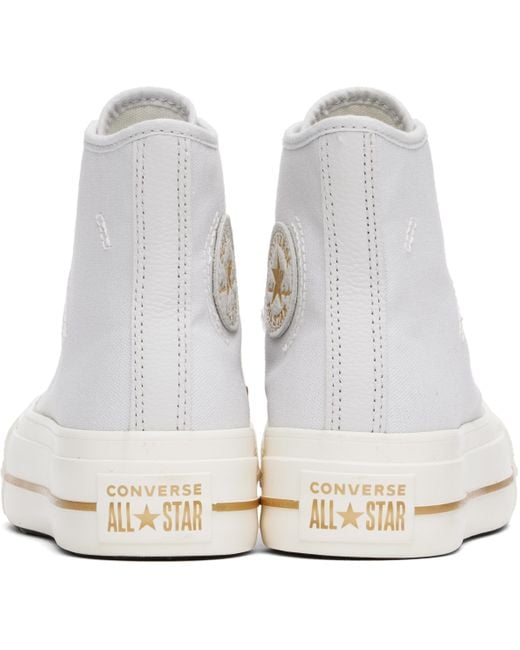 Converse Black Chuck Taylor All Star Lift Platform Tailored Lines High Top Sneakers