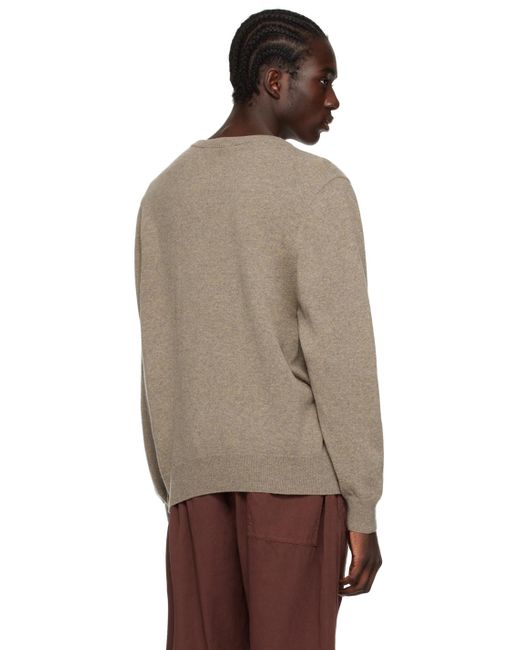 Lemaire Multicolor Beige Relaxed Sweater for men