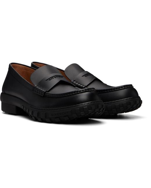 Givenchy Black Echo Loafers for men