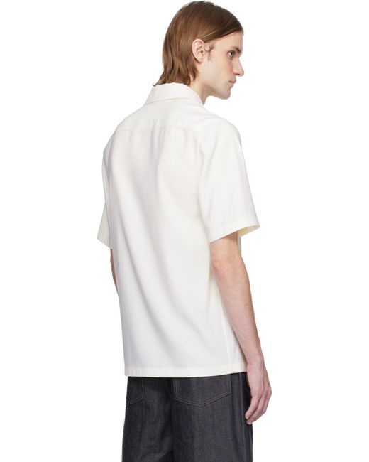 メンズ Jil Sander オフホワイト バージンウール ポロシャツ White