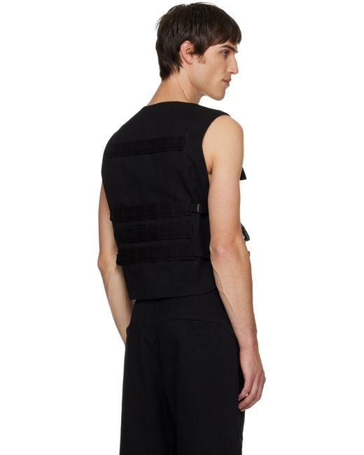 Rick Owens Black Concordians Bonotto Ammo Vest for men