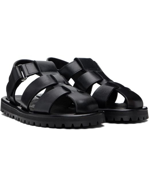 Studio Nicholson Black Sandom Sandals
