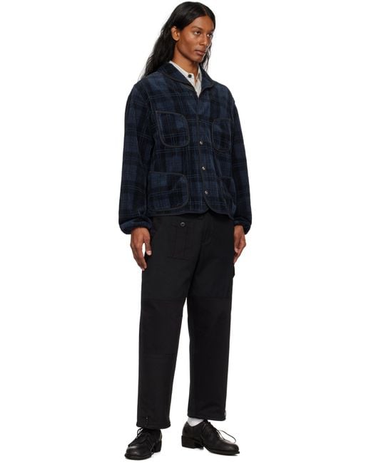 Maharishi Black 6087 Upcycled Loose Cargo Track Pants for men