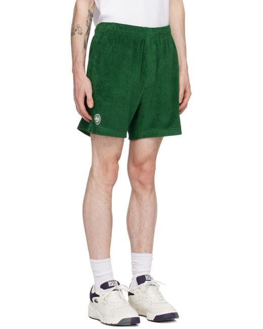 Lacoste Green Roland Garros Edition Shorts for men