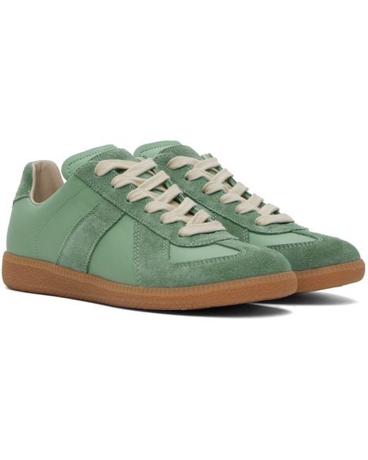 Green cheap margiela sneakers